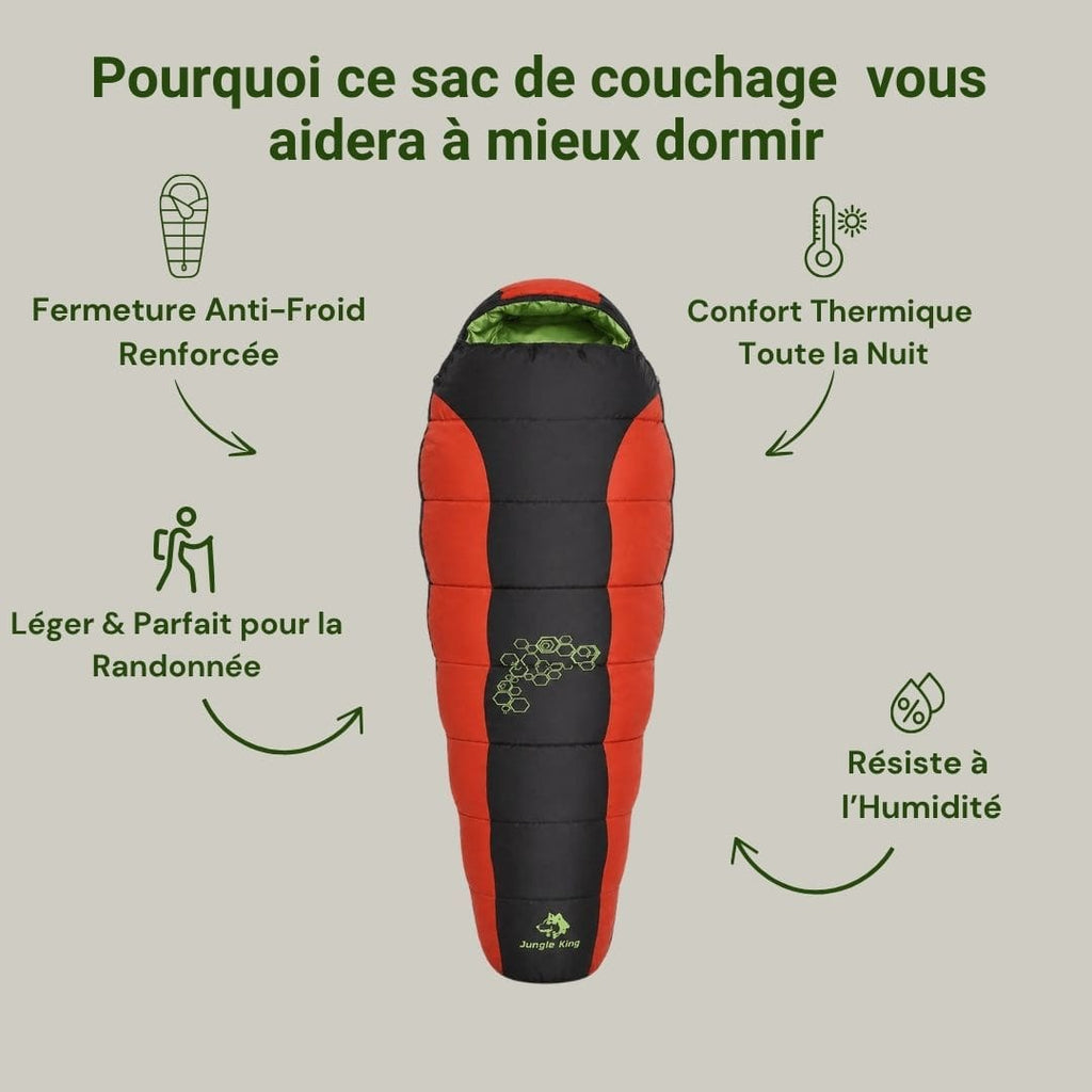 Sac de couchage -15° Duvet Trekking - Montagne Hiver