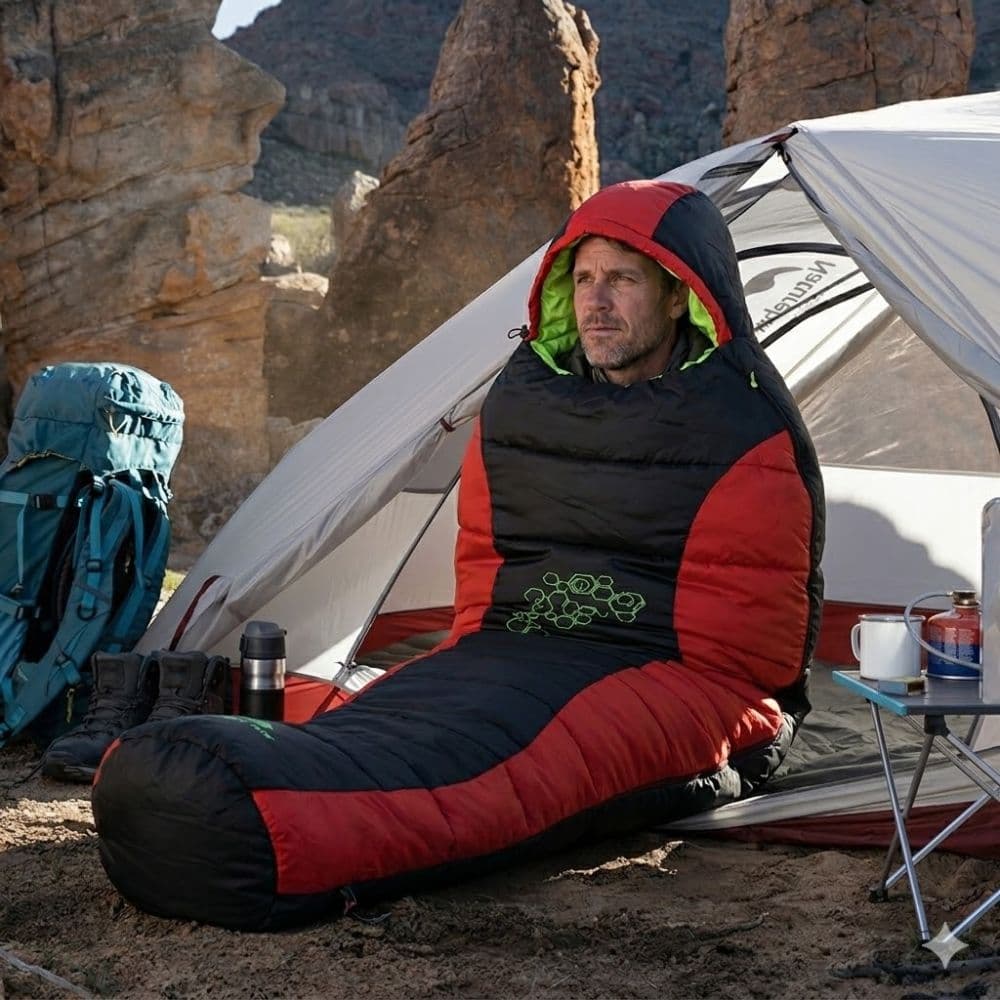 Sac de couchage -15° Duvet Trekking - Montagne Hiver