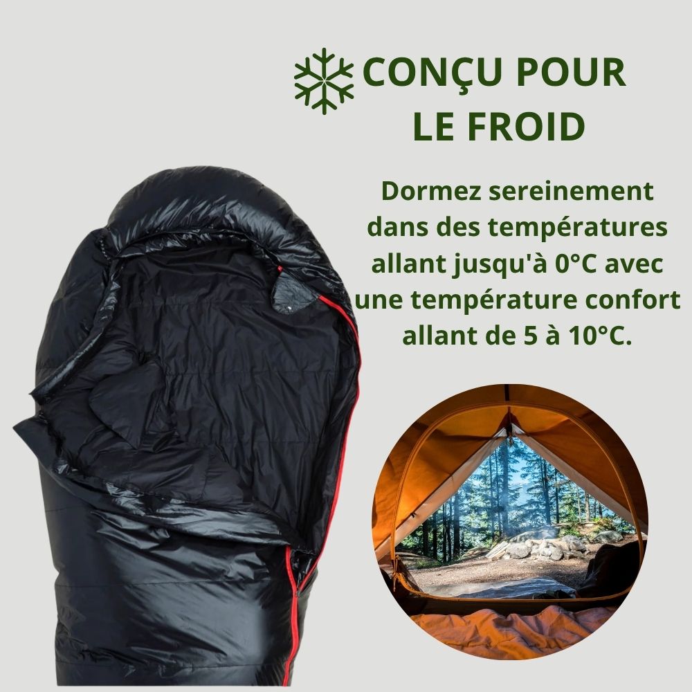 Sac de couchage 0° Duvet Trekking - Ultra Light 3 Saisons